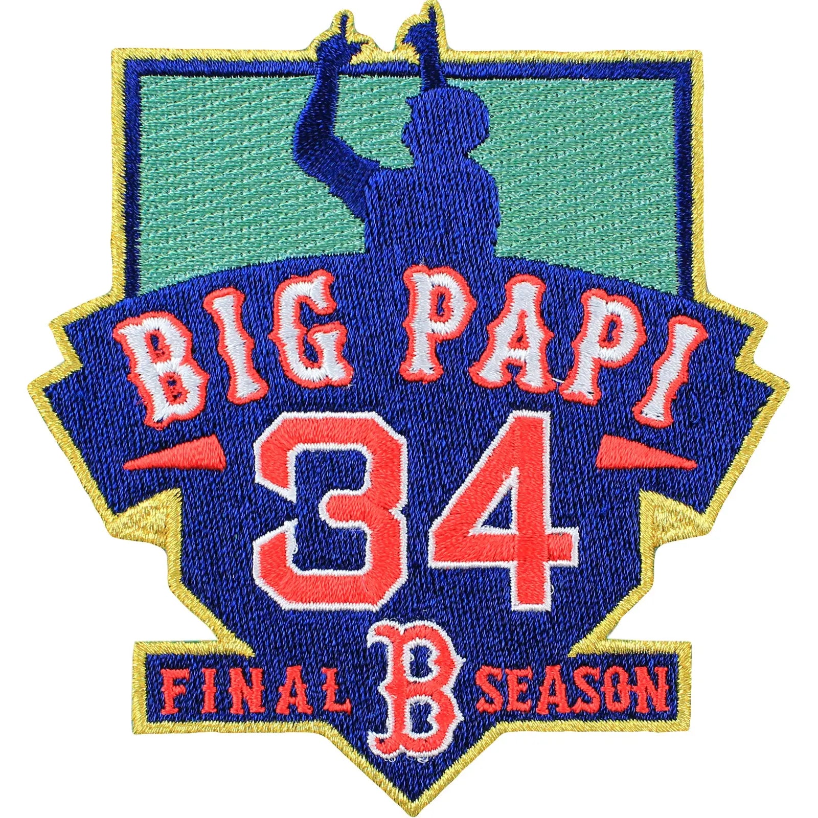 Boston Red Sox David Ortiz 'Big Papi' #34 Final Season Patch