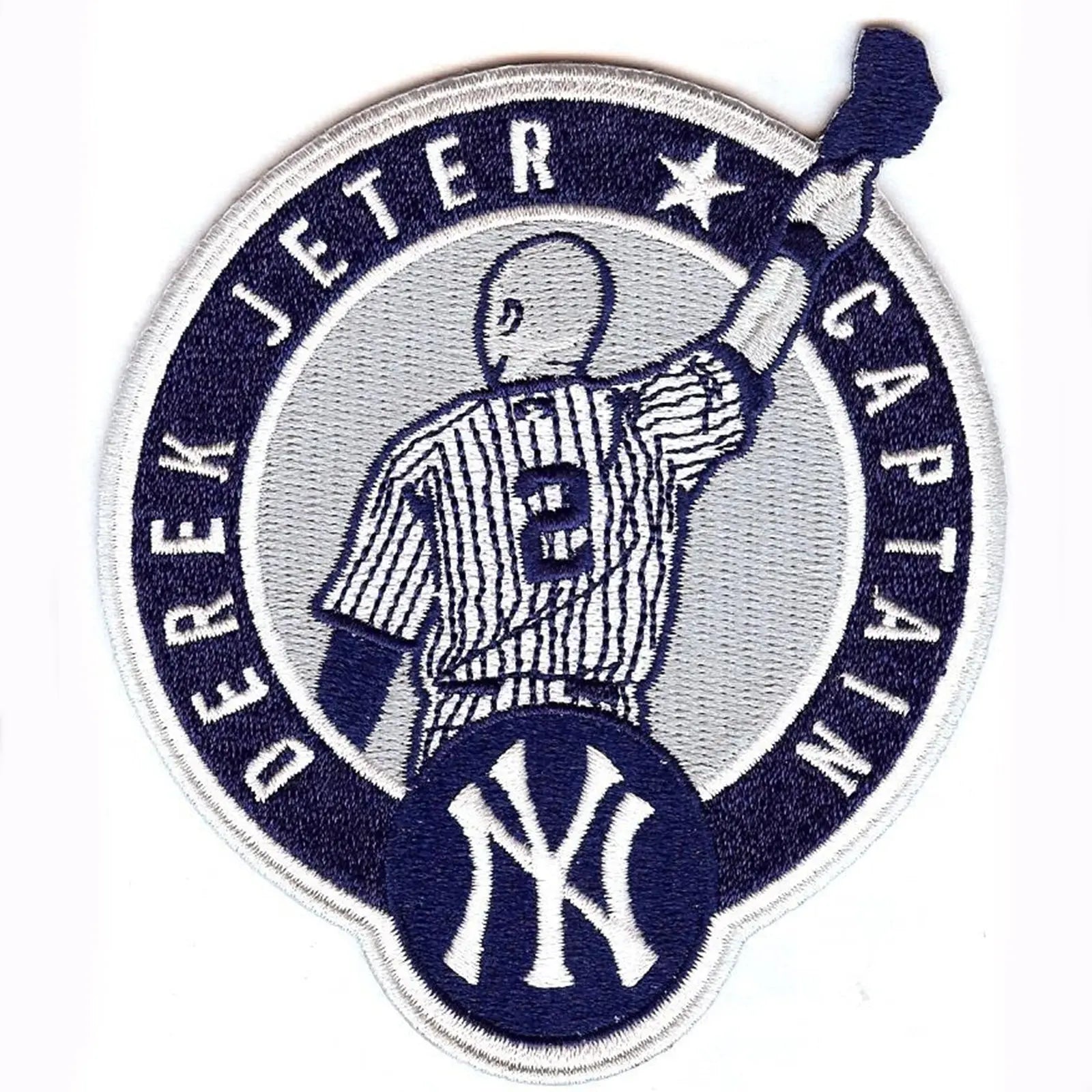 2017 New York Yankees Derek Jeter Number Retirement Captain Patch