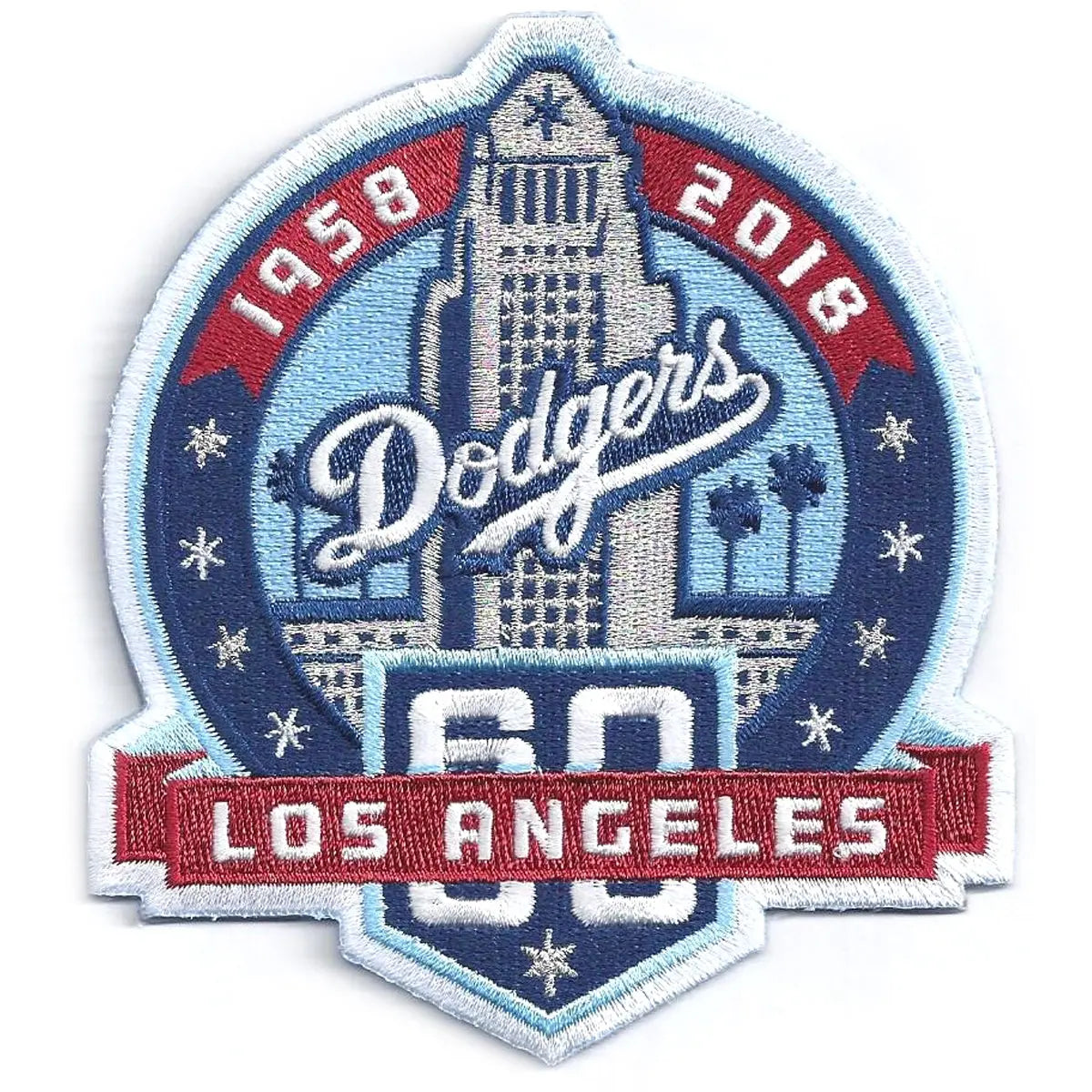 2018 Los Angeles Dodgers 60th Anniversary Collectible Patch