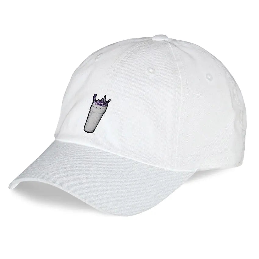 Purple Drank Double Cup Love Dad Hat Embroidered Curved Adjustable Baseball Cap 