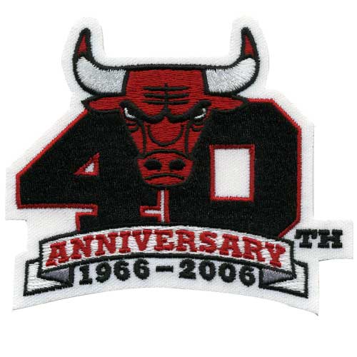 Chicago Bulls 40th Anniversary Team Patch (1966-2006) 