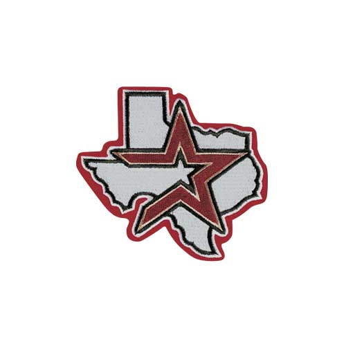 Houston Astros Alternate Jersey Sleeve Patch With Red Border 