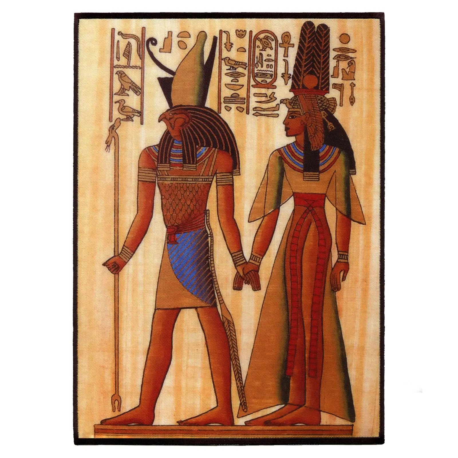 Queen Nefertiti And God Horus Embroidered Iron-on FotoPatch