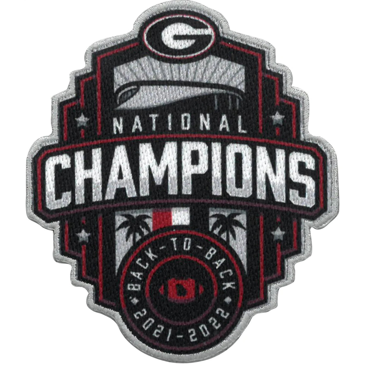 2022 College National Champions Georgia Bulldogs Football Patch