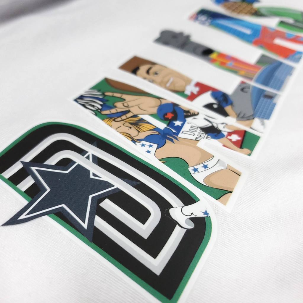 Patch Collection's Dallas Texas Iconic Collage Unisex Crewneck T-Shirt 