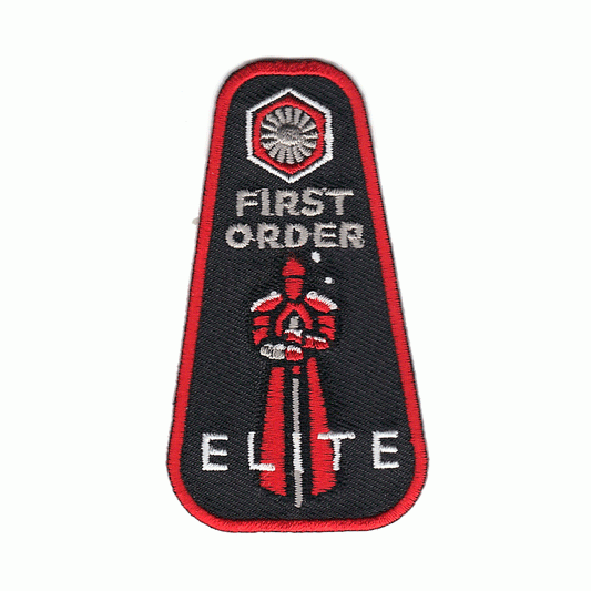 Star Wars The Last Jedi 'First Order Elite' Logo Iron On Patch 