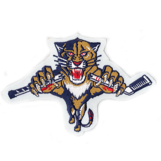 Florida Panthers Alternate Hockey Stick Patch 1999-2009 Embroidered Iron On Patch 