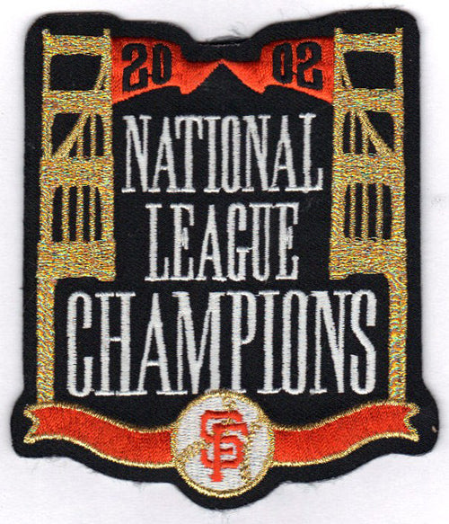 2002 San Francisco Giants National League Champions Jersey Patch