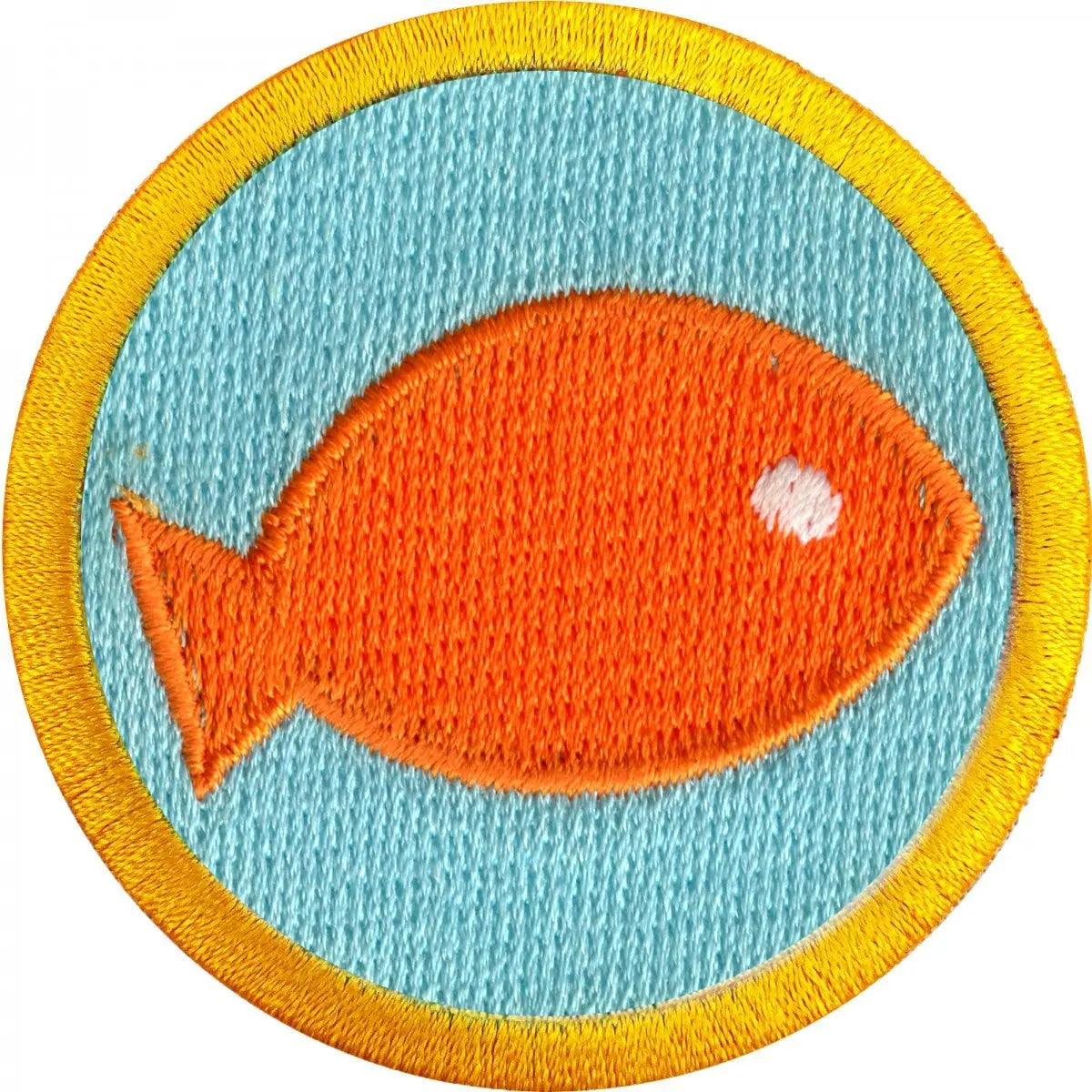 Fish Caretaking Merit Badge Embroidered Iron-on Patch