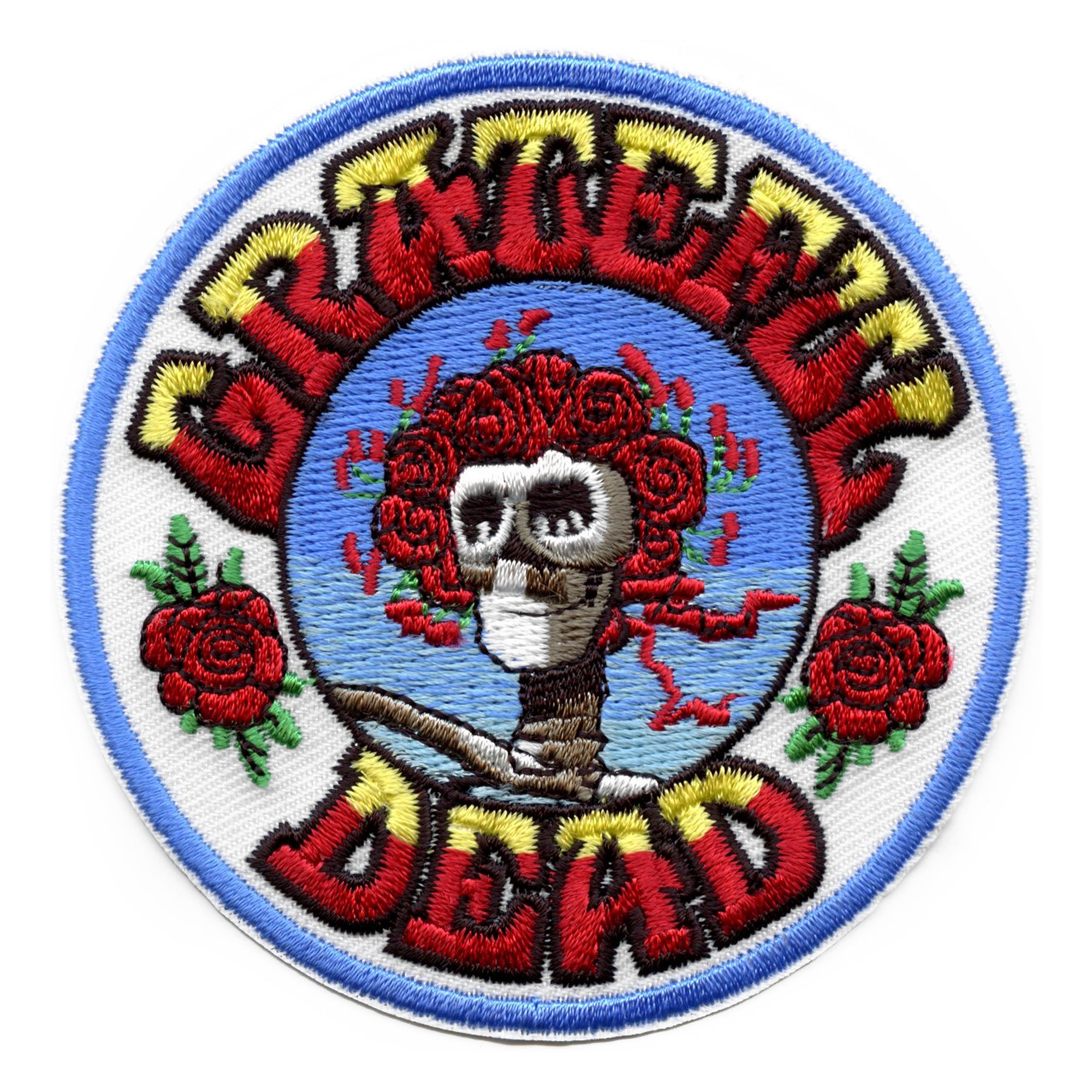 Grateful Dead Logo with Text Embroidered Patch (3 x 3)