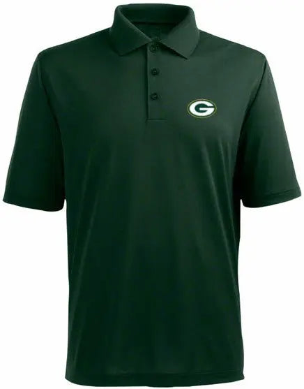 NFL Team Apparel Green Bay Packers Mens Medium Green Short Sleeve Polo Shirt