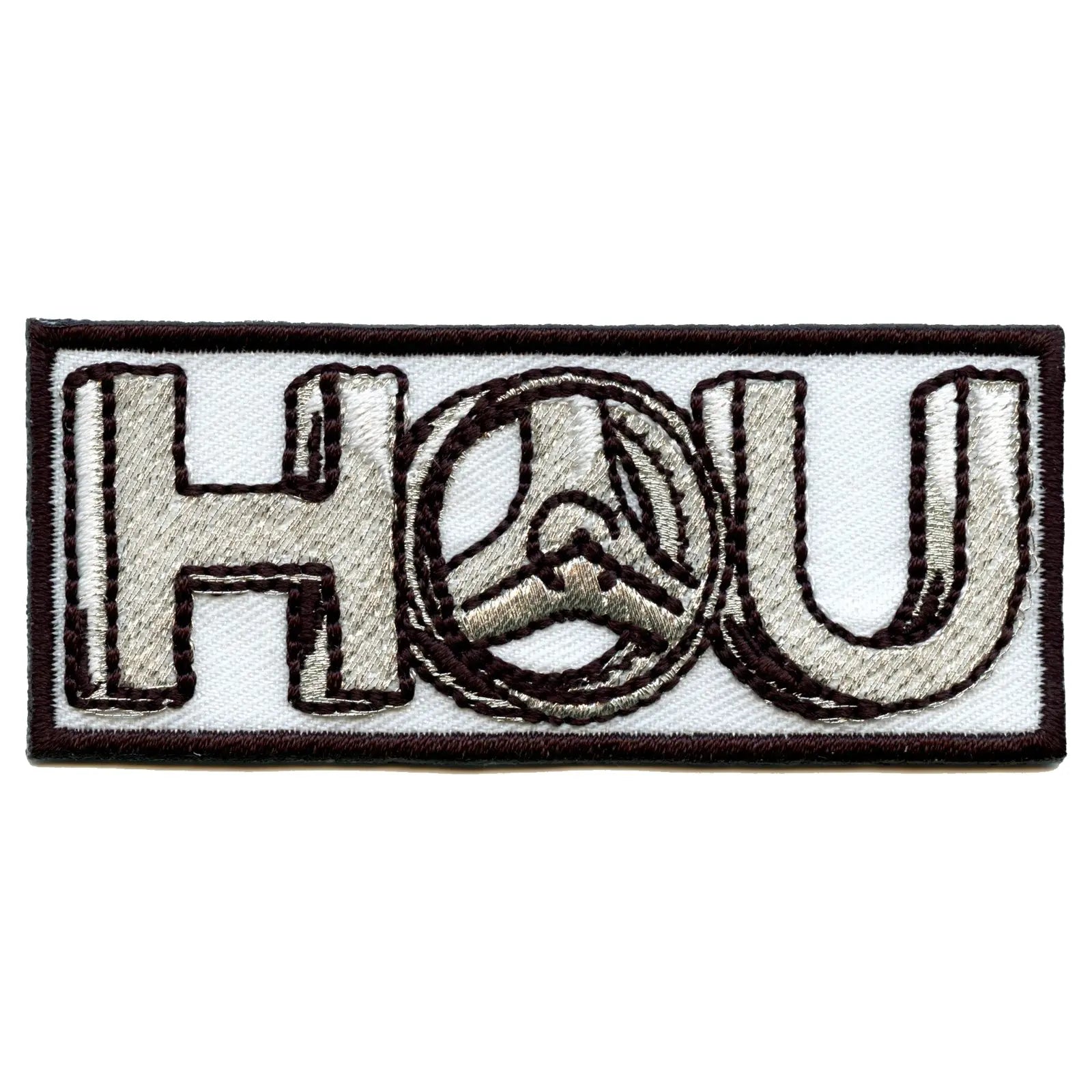 Houston Blades Rim Logo Embroidered Iron On Patch