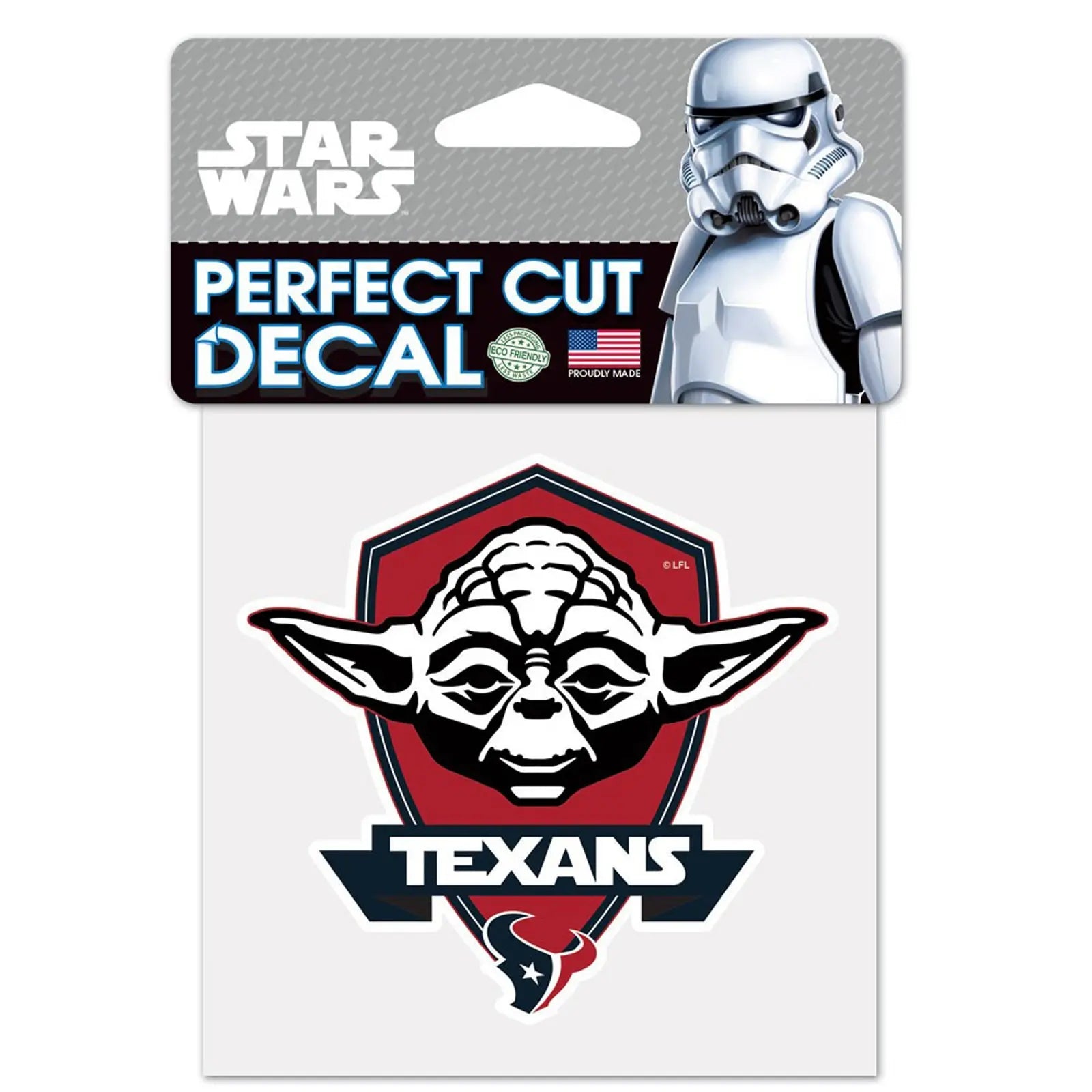 Houston Texans Master Yoda Star Wars Logo Perfect Cut Decal