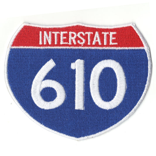Houston Interstate I-610 Highway Sign Logo Iron On Patch 