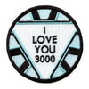 I Love You 3000 Round Logo Iron On Patch 