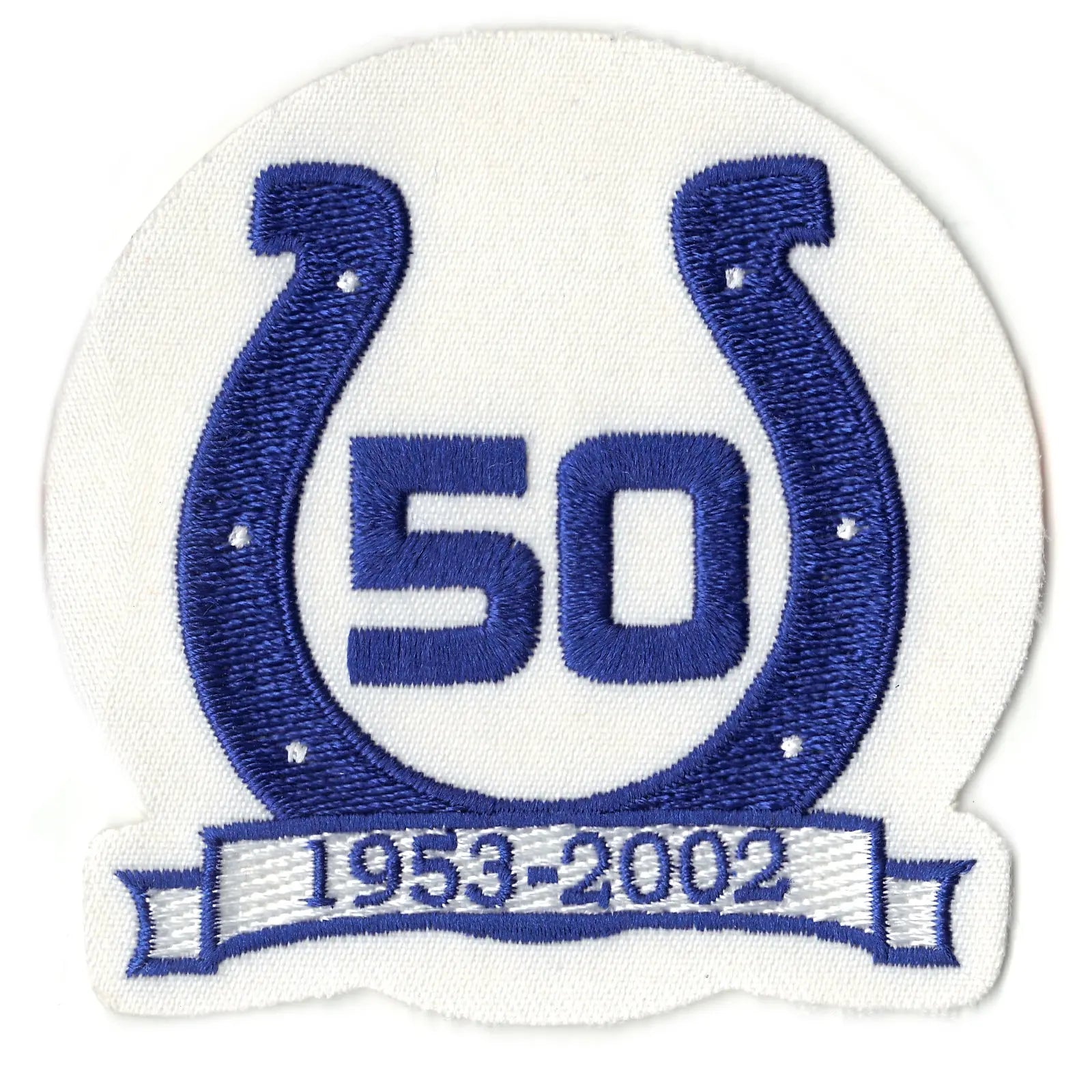 2002 Indianapolis Colts 50th Anniversary Logo Patch 