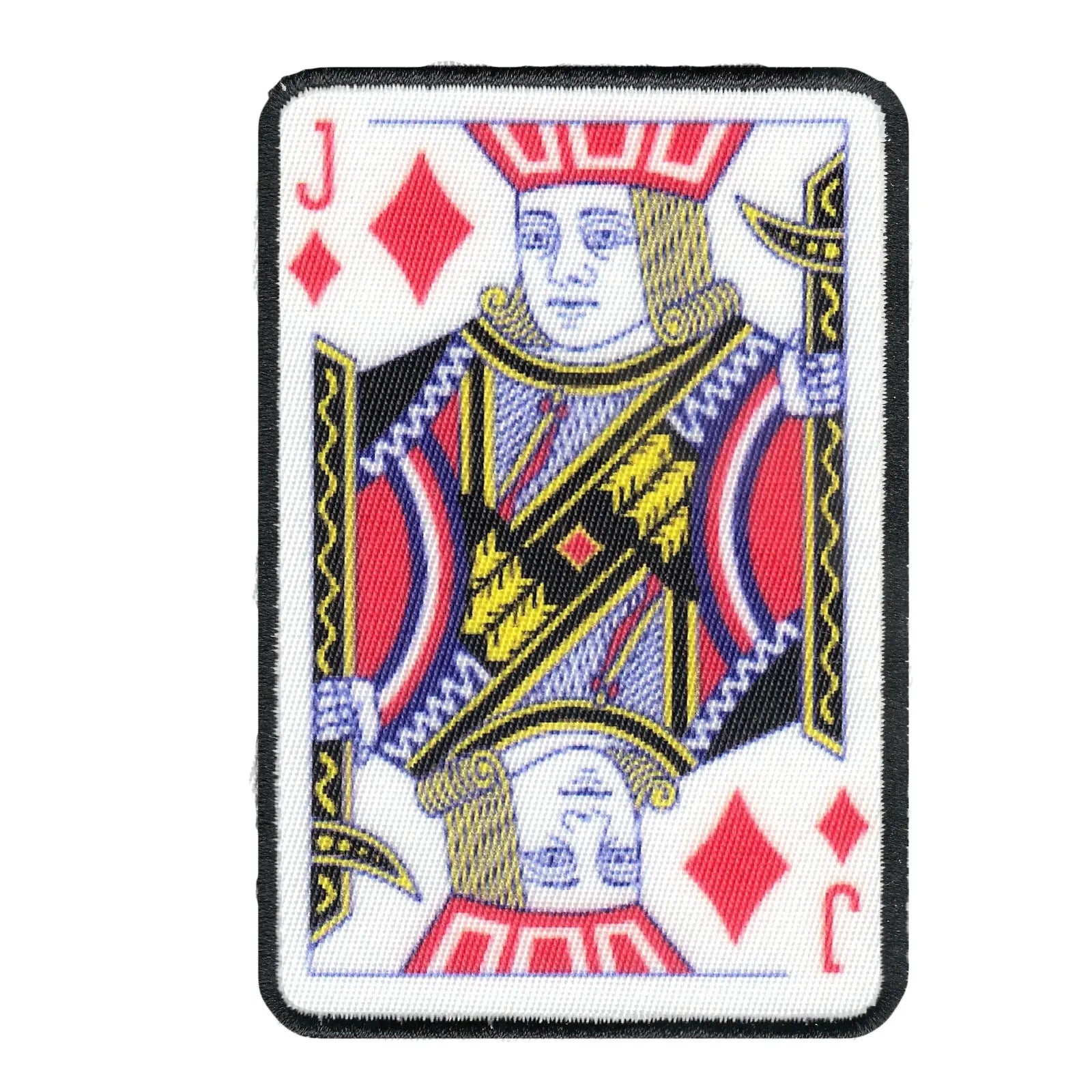 Jack Of Diamonds Card FotoPatch Game Deck Embroidered Iron On