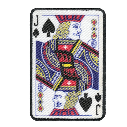 Jack Of Spades Card FotoPatch Game Deck Embroidered Iron On 