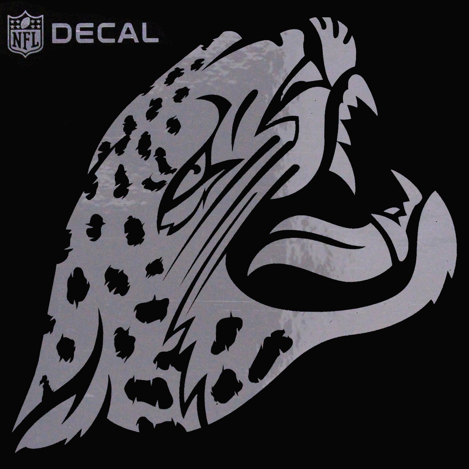 Jacksonville Jaguars Metallic Chrome Decal 6 x 6 – Patch Collection