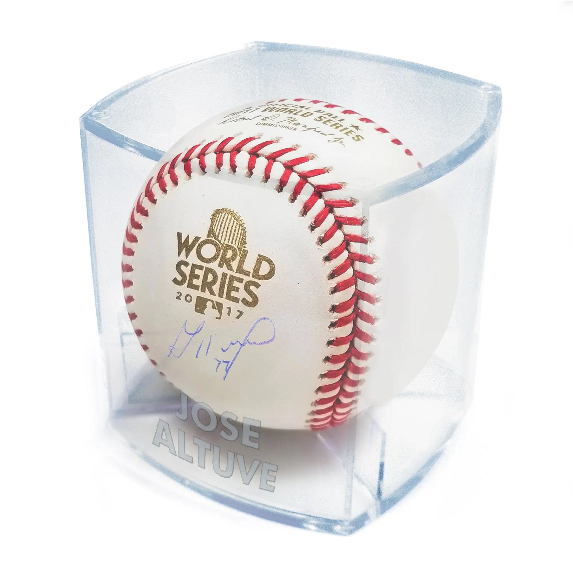 Baseball Case With Engraved Houston Player's Name - UV Protected