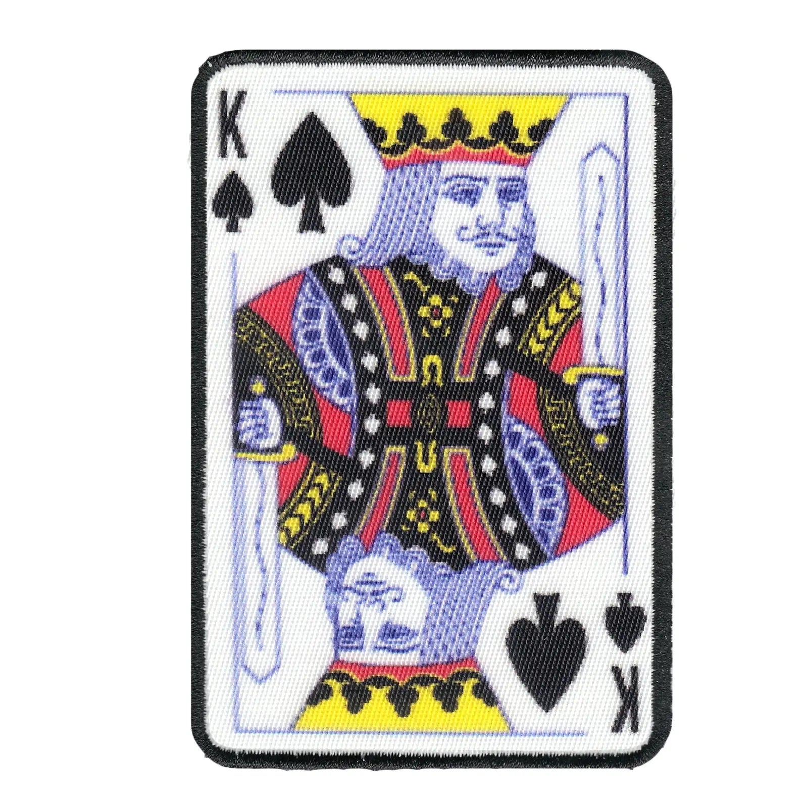 King Of Spades Card FotoPatch Game Deck Embroidered Iron On