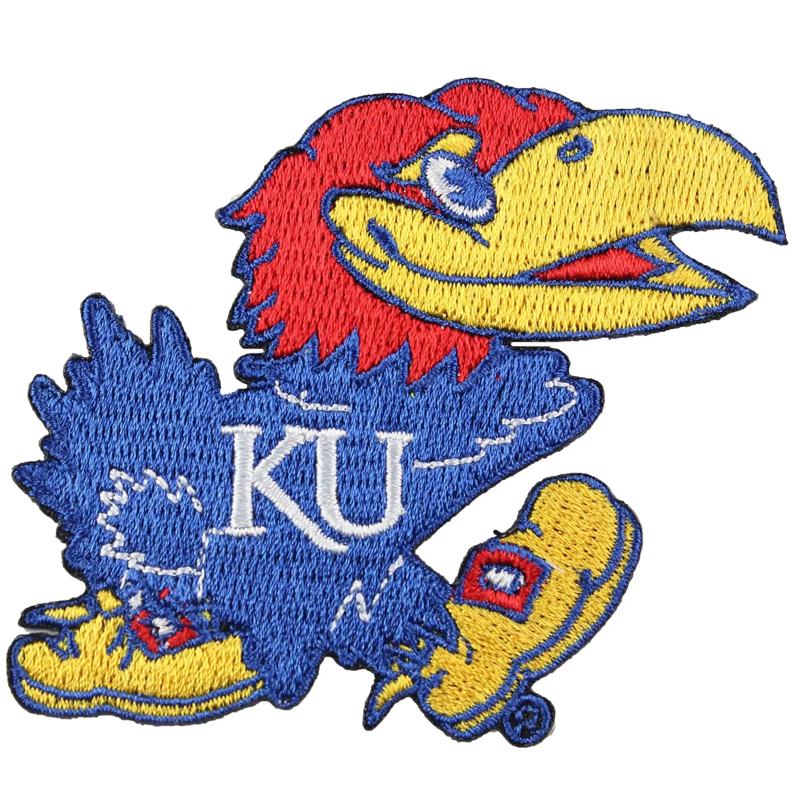 Kansas Jayhawks Primary Logo Iron On Embroidered Patch – Patch Collection