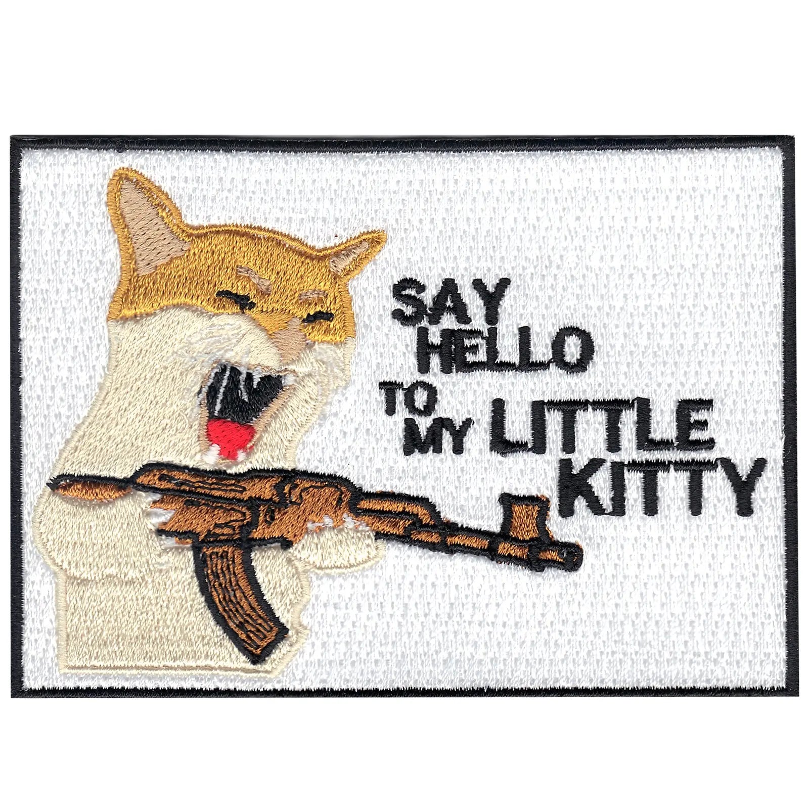 Little Kitty Embroidered Iron On Patch