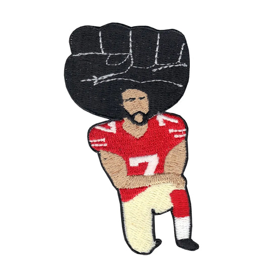 Kneeling Kaep Black Lives Matter Fist Embroidered Iron On Patch 