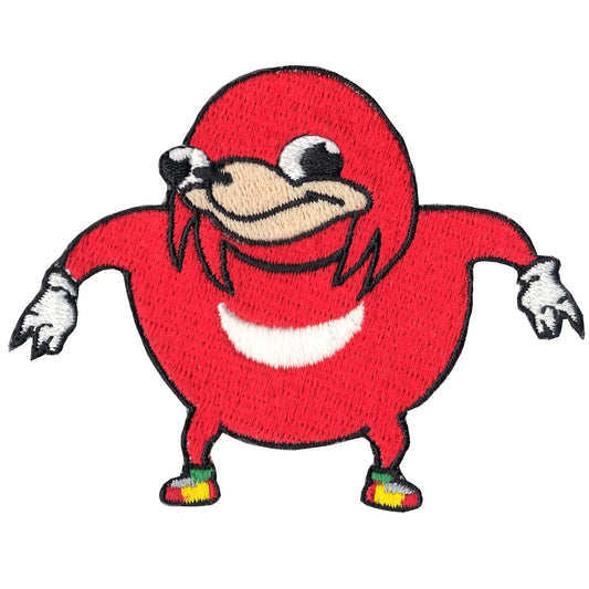 Uganda Knuckles Do You Know The Way? Meme Embroidered Iron on Patch 