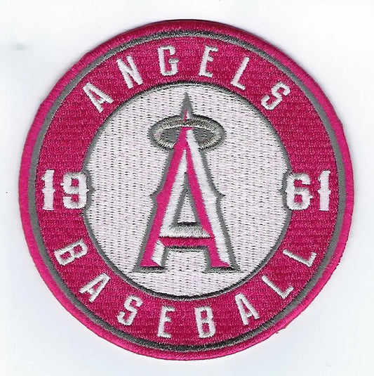 Los Angeles Angels Mothers Day Pink Sleeve Jersey Patch 