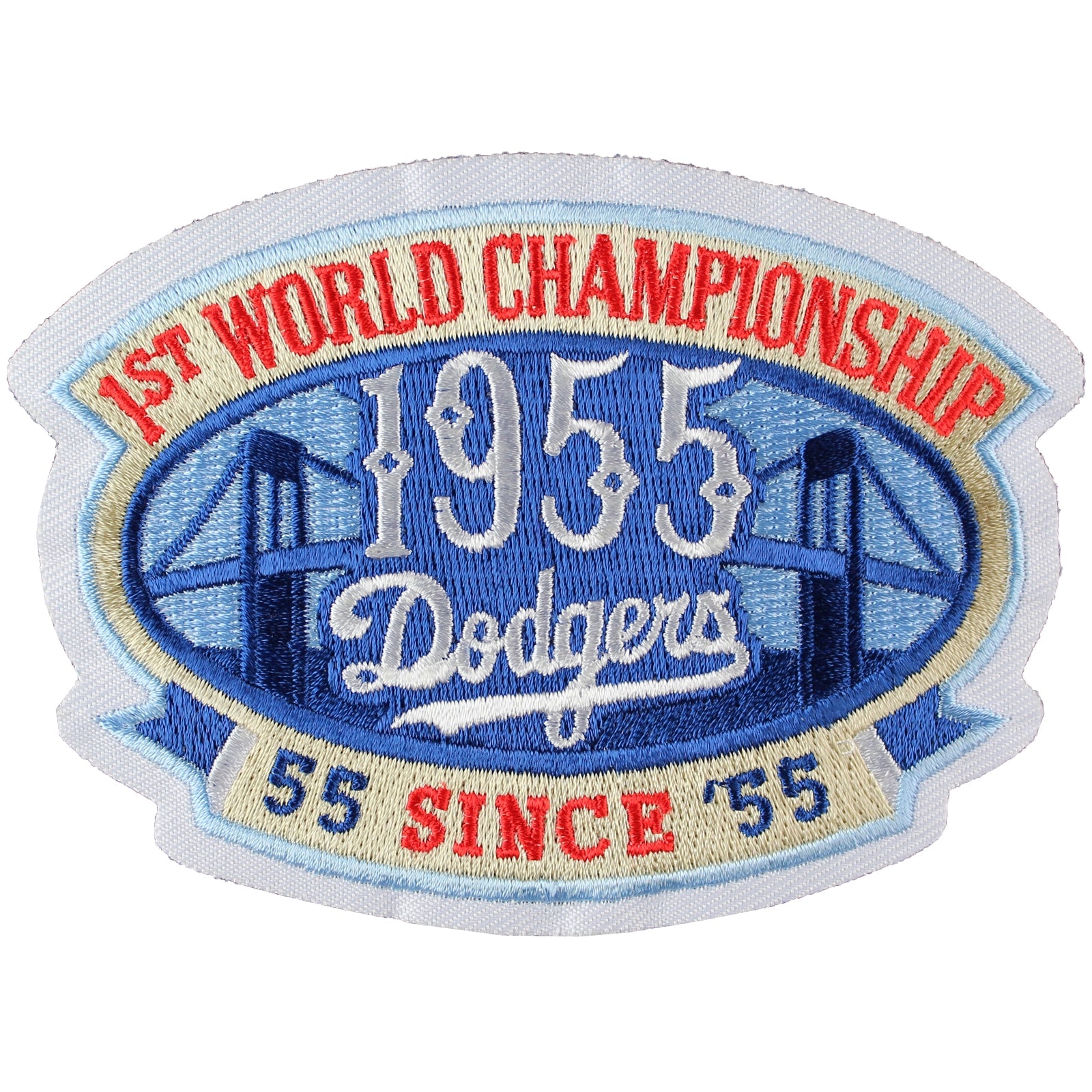 2010 Los Angeles Dodgers 55th Anniversary Patch (1st World Championship 1955)