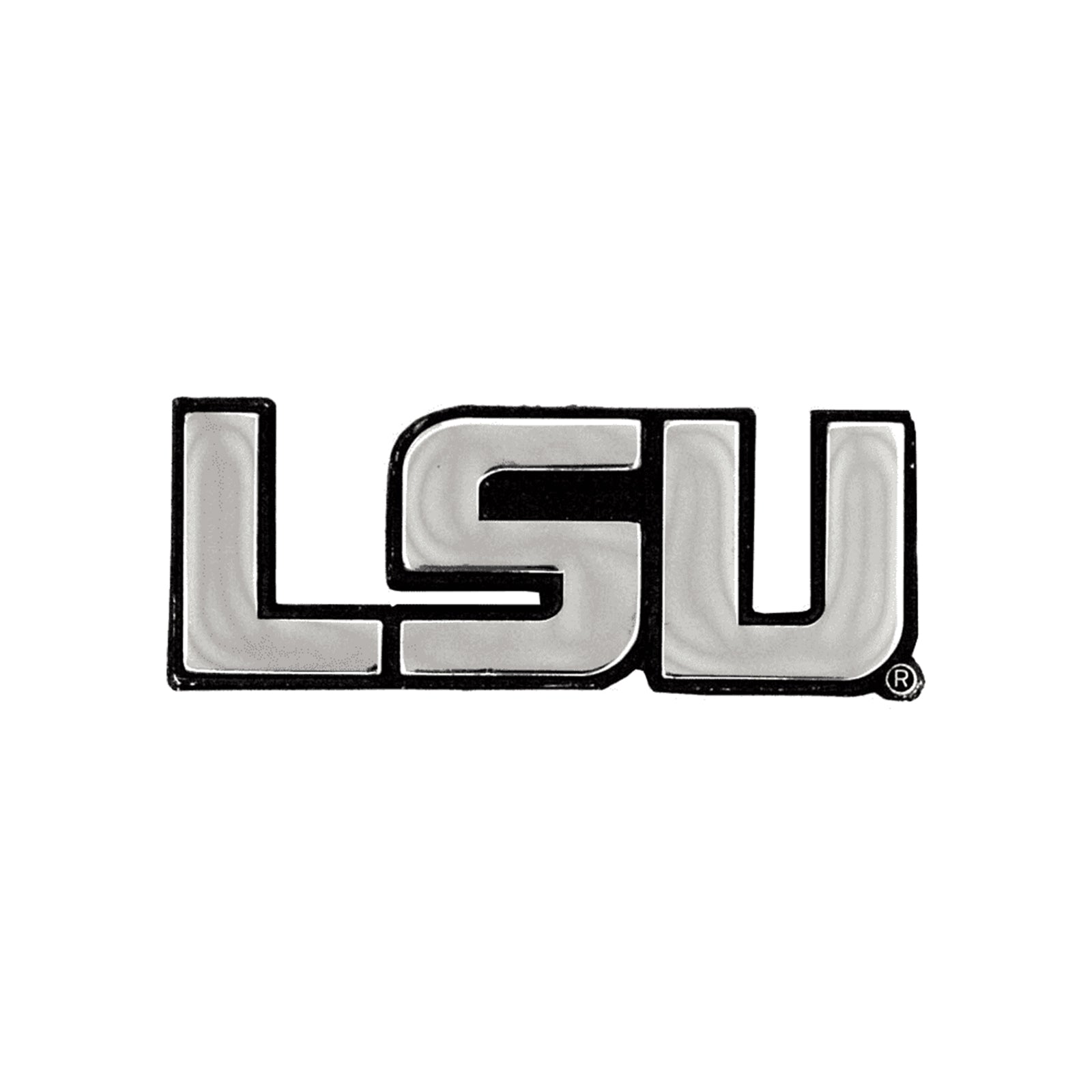 lsu football logo black and white