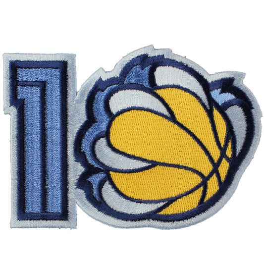 2010 Memphis Grizzlies 10th Anniversary Logo Jersey Patch 