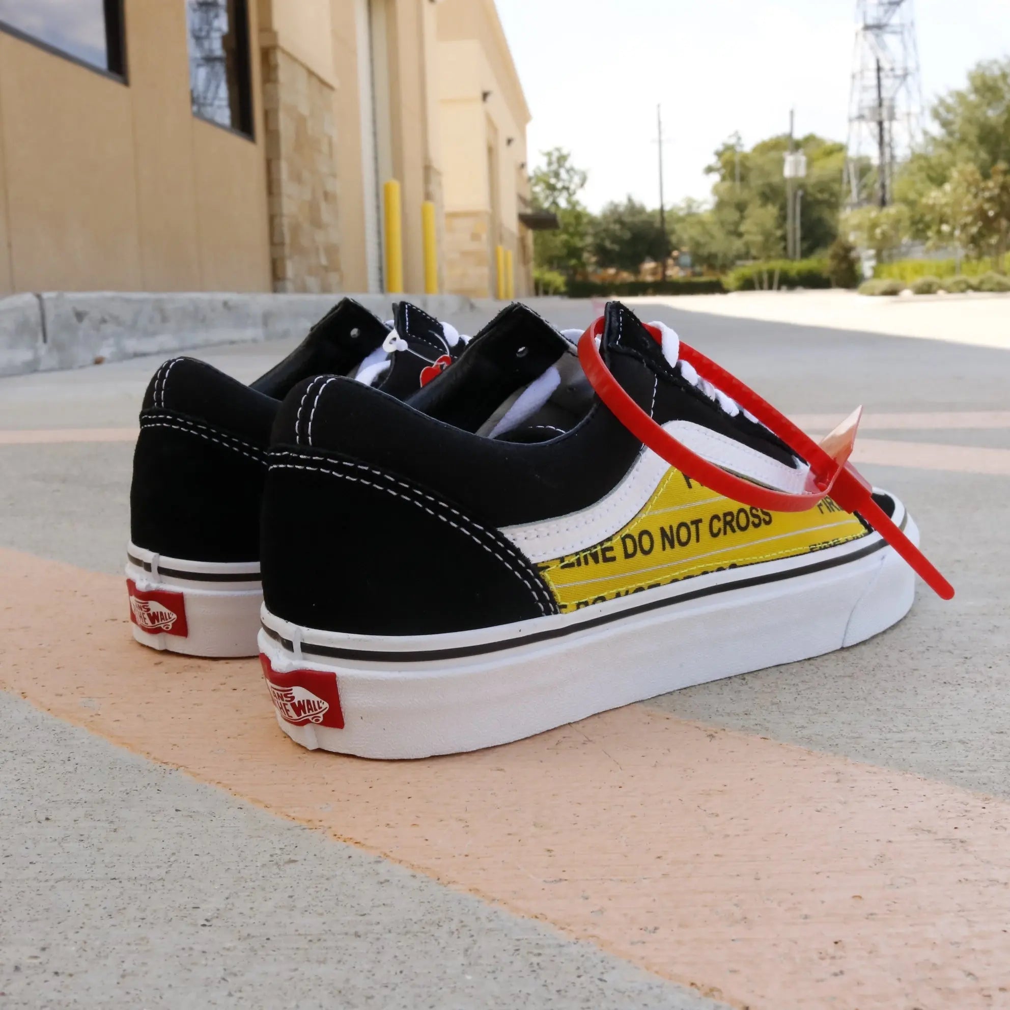 Vans Old Skool x OFF White Custom Handmade Shoes By Patch Collection