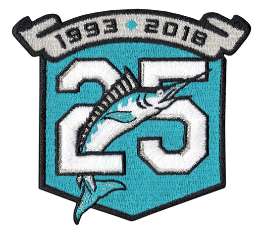 2018 Miami Marlins 25th Anniversary Embroidered Patch 