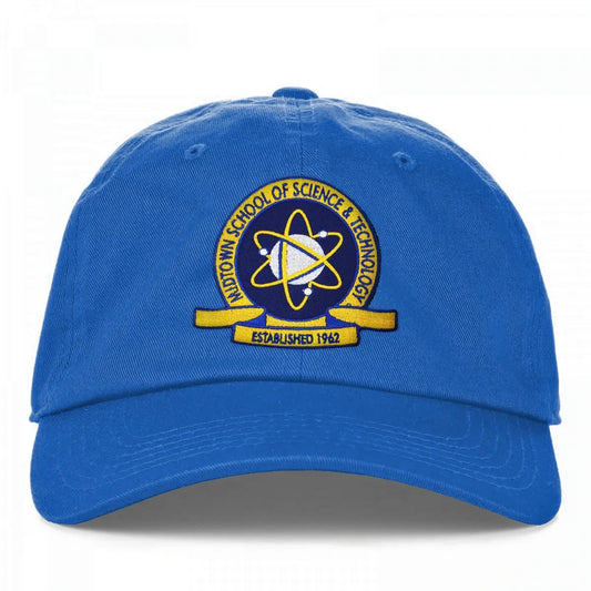 Custom Midtown School Of Science Embroidered Logo Hat (Peter) (Blue) 