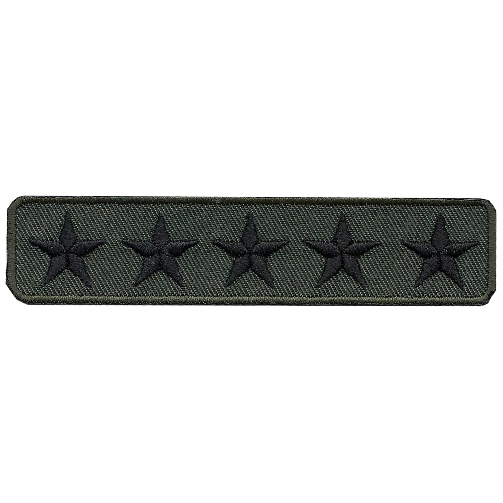 Military 5 Stars Ribbon Stripe Patch