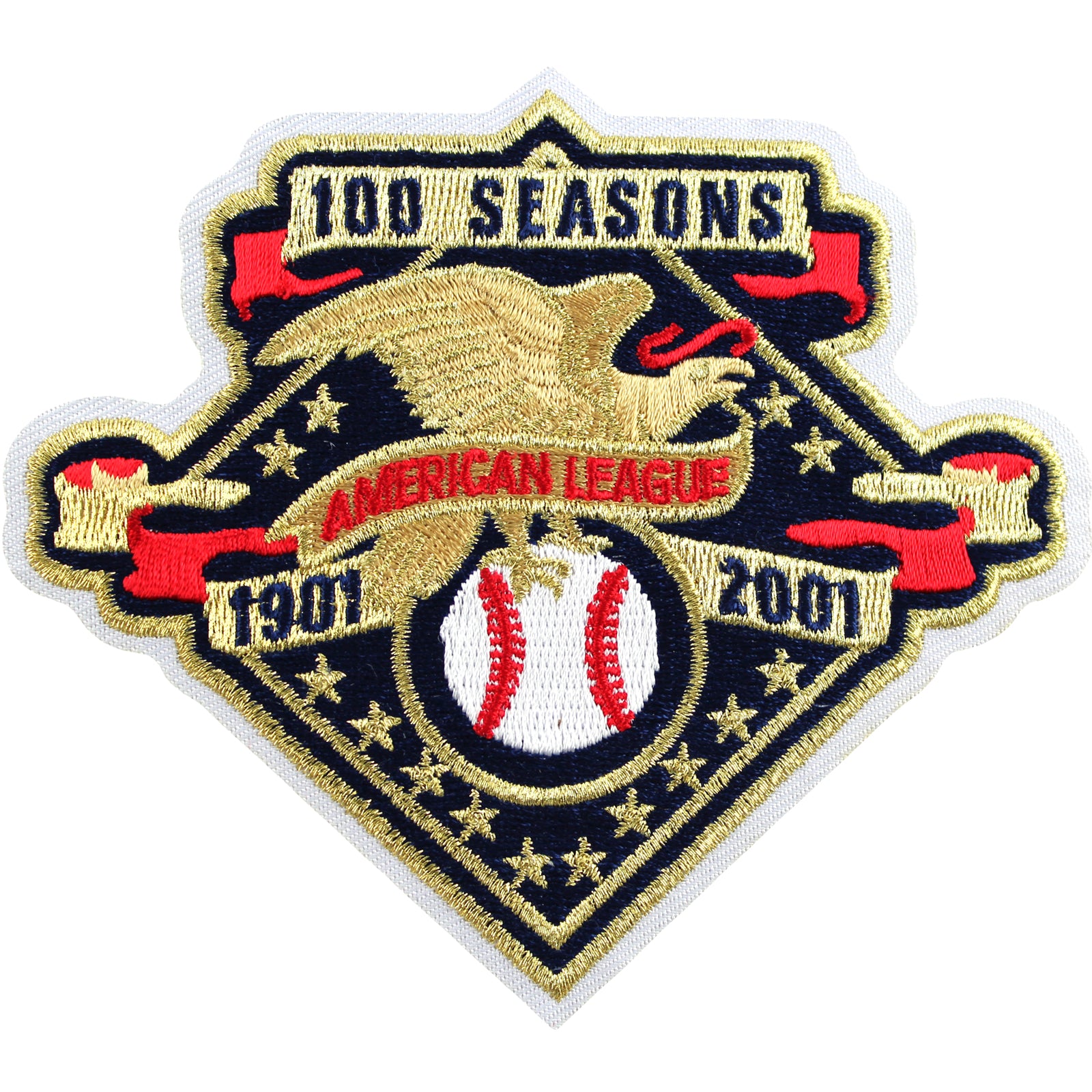 2001 AMERICAN LEAGUE 100TH YEAR Charter Member OFFICIAL MLB PATCH