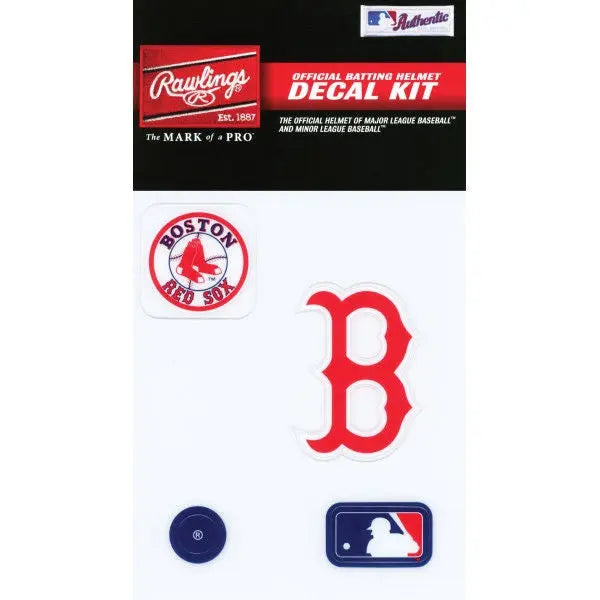 Boston Red Sox MLB Batting Helmet Decal Kit