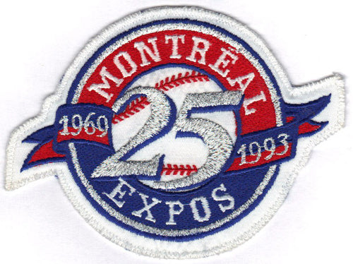 1993 Montreal Expos 25th Anniversary Logo Patch