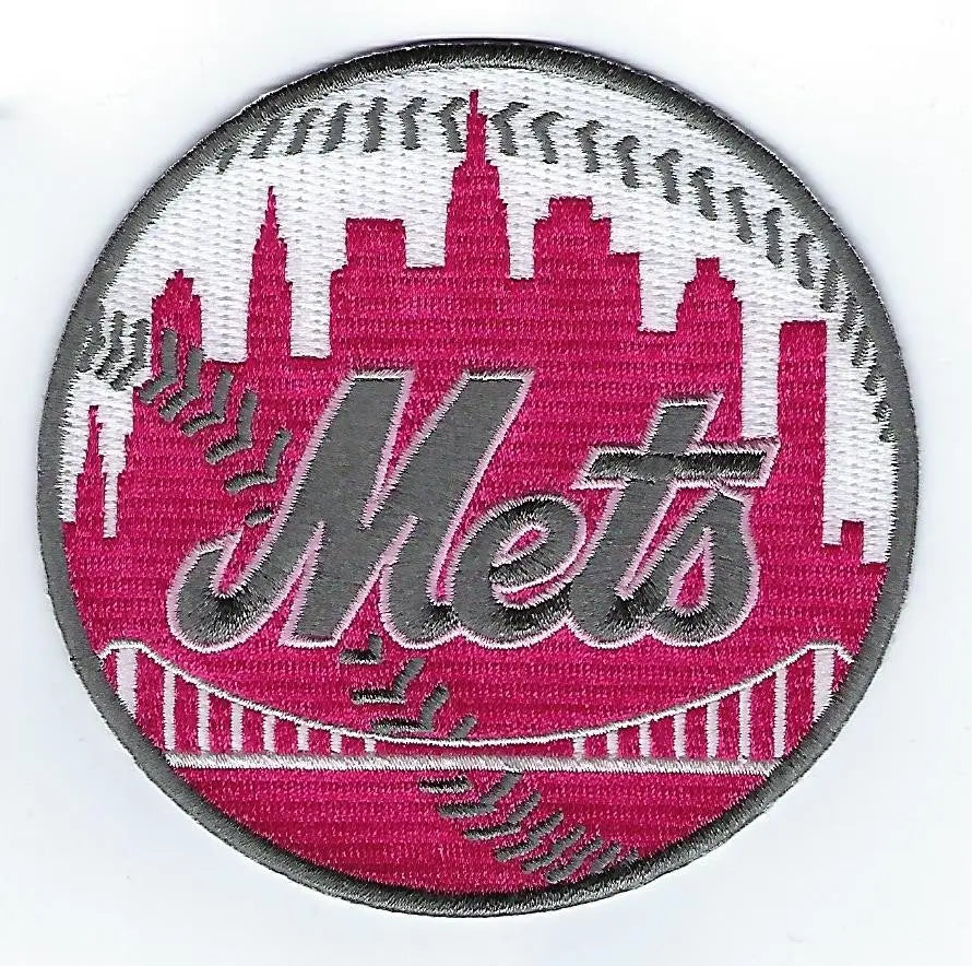 New York Mets Mothers Day Pink Sleeve Jersey Patch – Patch Collection