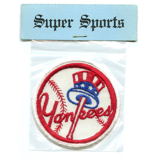 Rare New York Yankees MLB Baseball Vintage Round Team Logo Patch 
