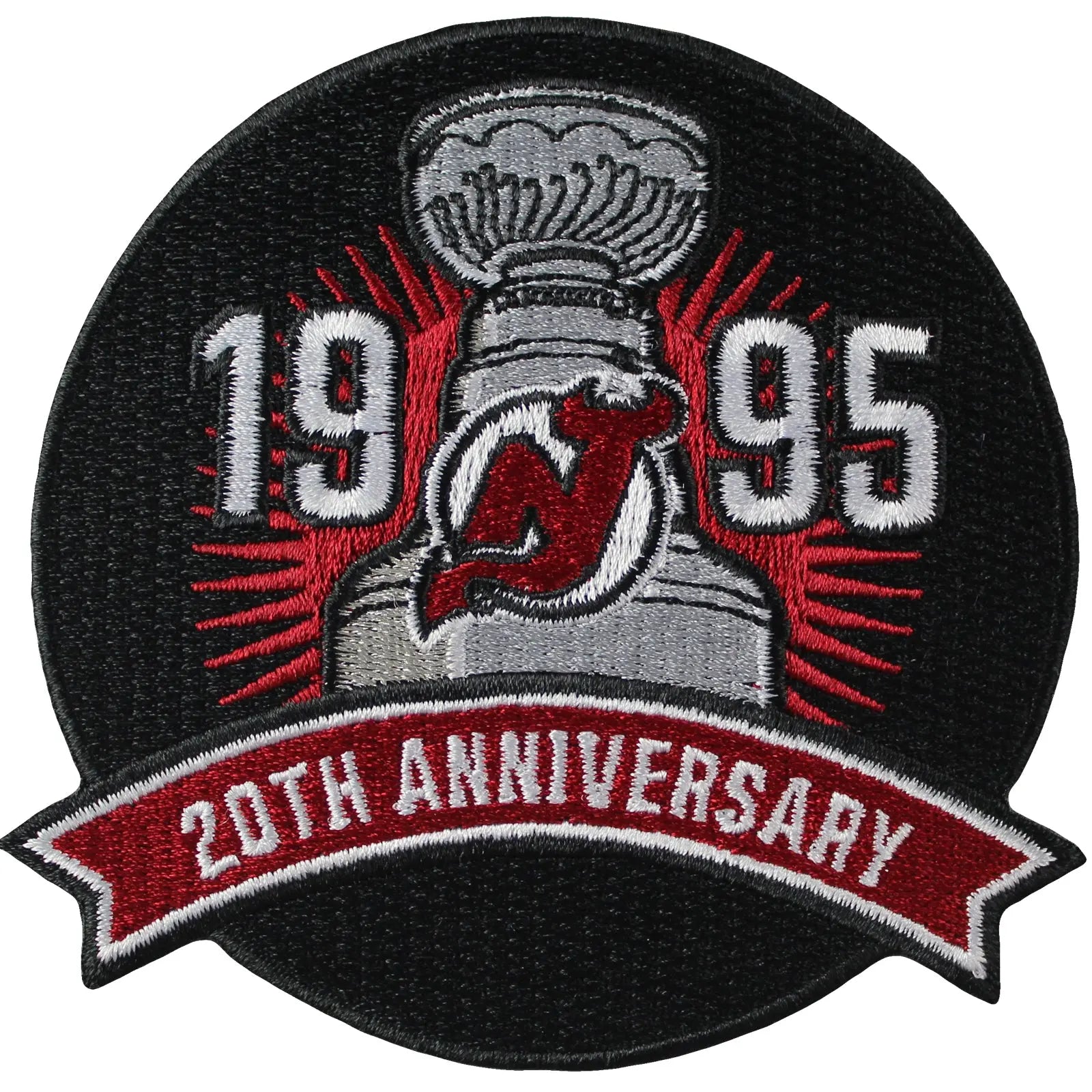 2015 New Jersey Devils 20th Anniversary of 1995 NHL Stanley Cup Final Championship Patch