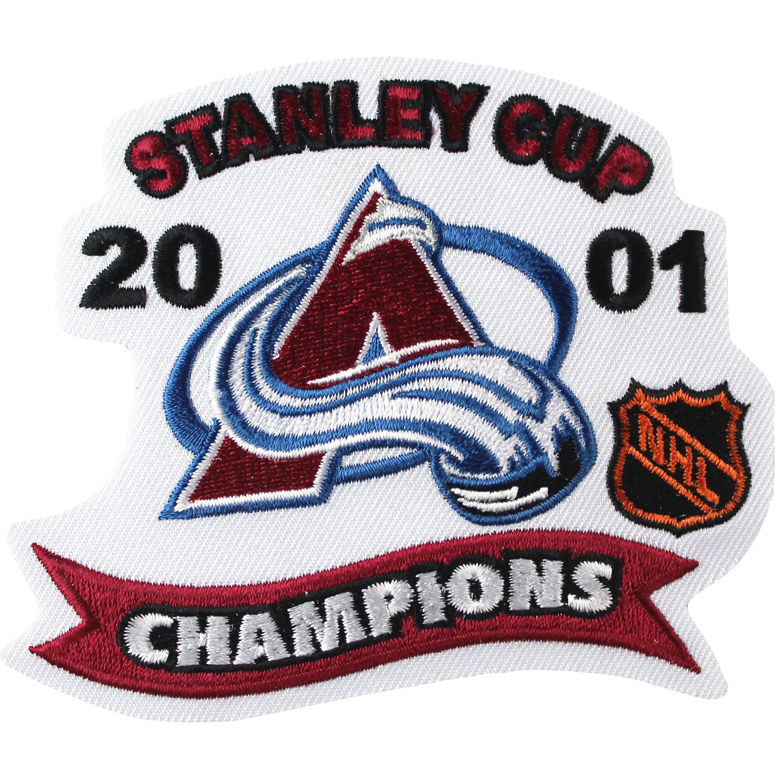 2001 NHL Stanley Cup Final Jersey Patch (Colorado Avalanche vs. New Jersey  Devils) - NHL Auctions