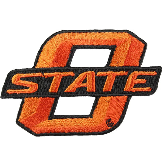 Oklahoma State Cowboys 'O State' Logo Iron On Embroidered Patch