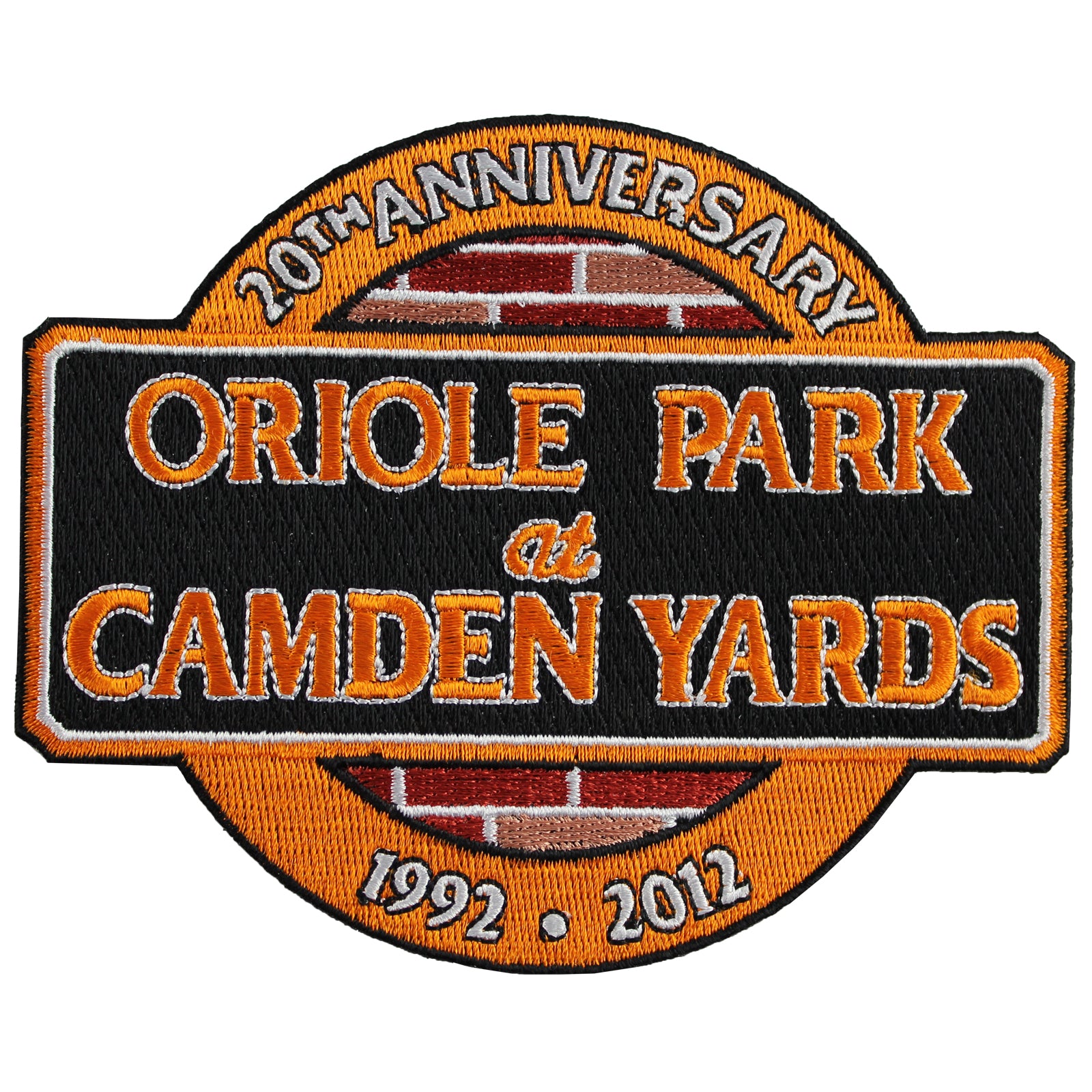 Baltimore Orioles Camden Yards 20th Anniversary Collectible Patch, 4.75 x 4