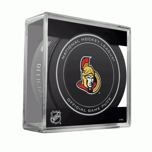 Ottawa Senators NHL 100th Official Game Puck with Case 