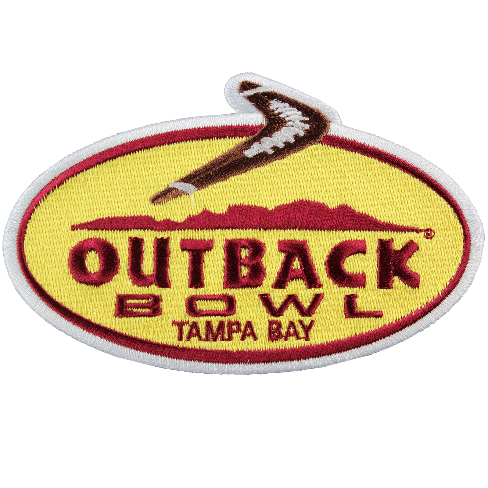 Outback Bowl Game Jersey Patch in Tampa Bay Iowa Hawkeyes Vs Florida Gators 2017