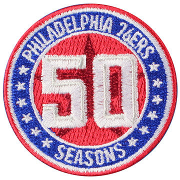 Philadelphia 76ers 50th Anniversary 2" Inch Version Jersey Patch (20012-13) 