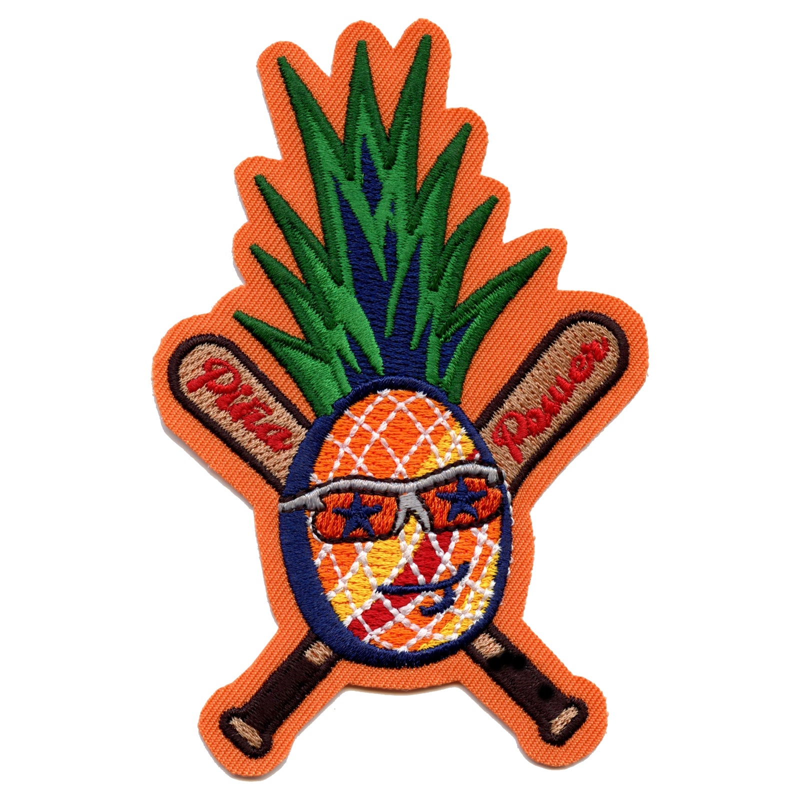 Houston Baseball Player Parody "La Pina" Power Pineapple Embroidered Iron on Patch